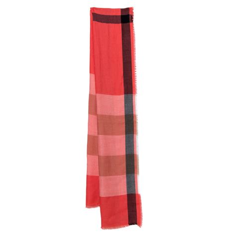 saks fluro scarf burberry|Burberry wool scarf.